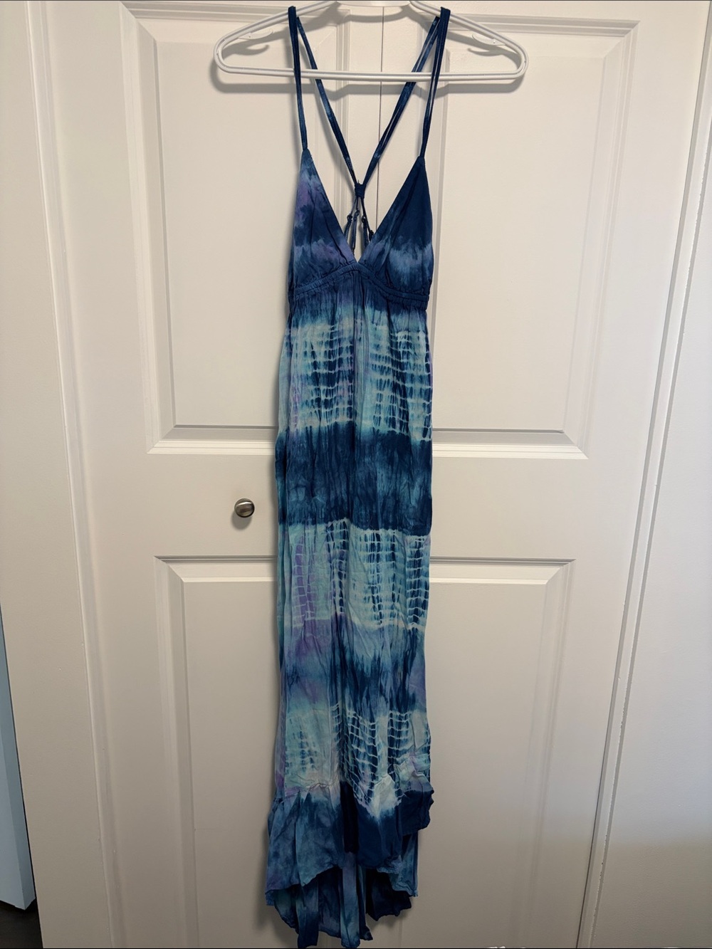 2 for $30 - Billabong - Blue Tie-Dye High-Low Maxi Dress